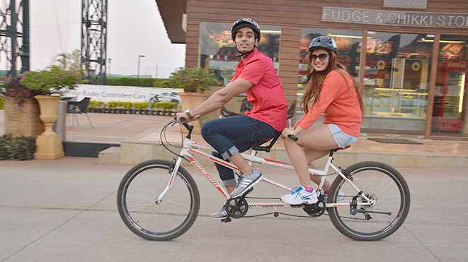 Riding Double Seater Tandem Cycle with your partners is amazing